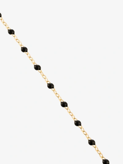 Shop Gigi Clozeau 18k Yellow Gold 42 Cm Beaded Necklace In Black