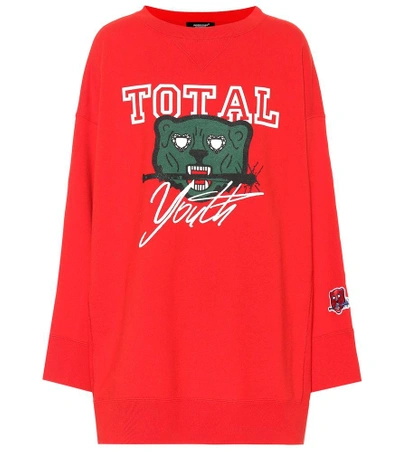 Undercover Total Youth Oversized Sweatshirt In Red