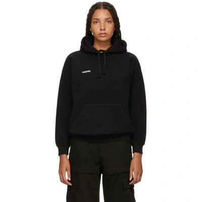 Shop Vetements Black Fitted Inside-out Hoodie