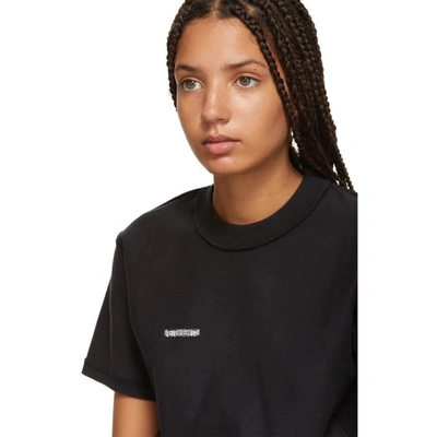 Shop Vetements Black Fitted Inside Out T-shirt