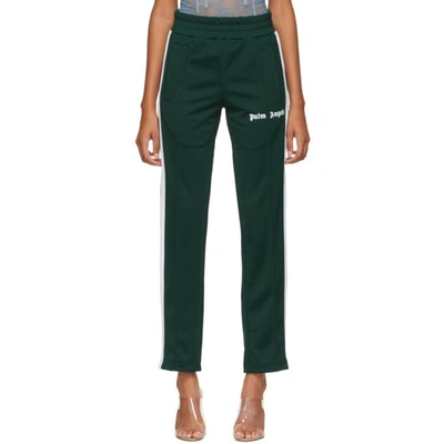 Shop Palm Angels Green Classic Track Pants In 4201 Drkgre