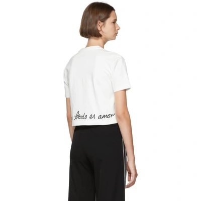 Shop Stella Mccartney White All Is Love T-shirt In 9000 Pure W