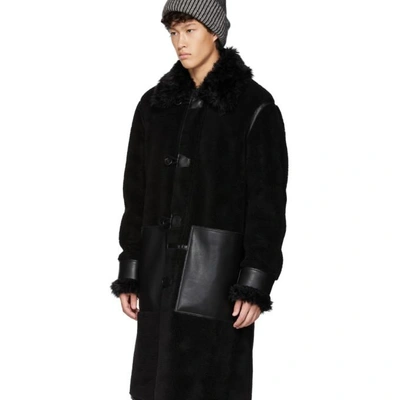 Shop Stella Mccartney Black Lenny Coat In 1000 Black