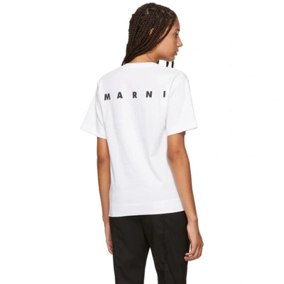 Shop Marni White Hand Karma T-shirt In 00c87 White