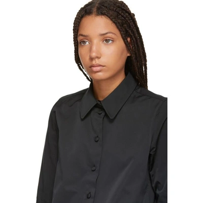 Shop Marc Jacobs Black Ruffle Sleeve Shirt In 001 Black