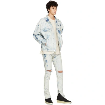 Fear Of God Washed Elvedge Denim Jacket - Light Blue | ModeSens