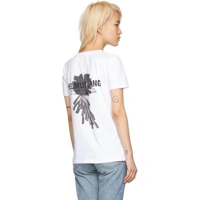 Shop Helmut Lang White Logo T-shirt