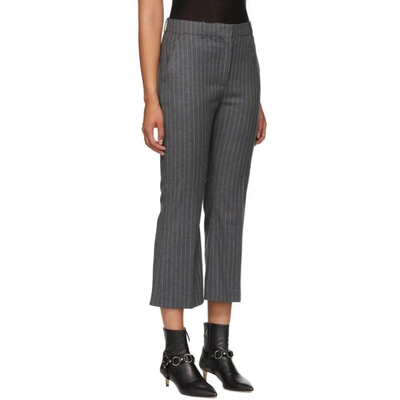 Shop Altuzarra Grey Pinstripe Adler Trousers In 014 Grey
