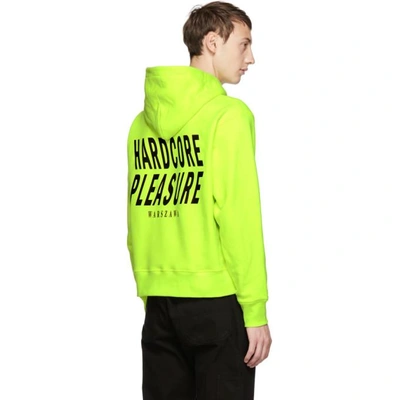 Misbhv Hardcore Pleasure Yellow Fluo Cotton Hoodie In Neon ModeSens