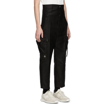 Shop Rick Owens Black Dirt Cargo Pants In 09 Black