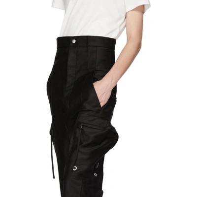 Shop Rick Owens Black Dirt Cargo Pants In 09 Black