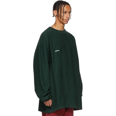 Shop Vetements Green Inside-out Shark Sweatshirt