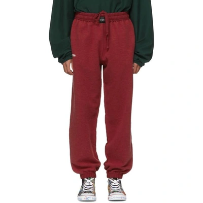 Shop Vetements Red Oversized Inside-out Lounge Pants