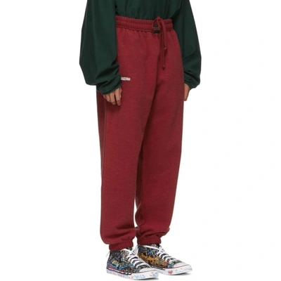 Shop Vetements Red Oversized Inside-out Lounge Pants