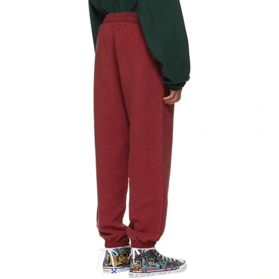 Shop Vetements Red Oversized Inside-out Lounge Pants