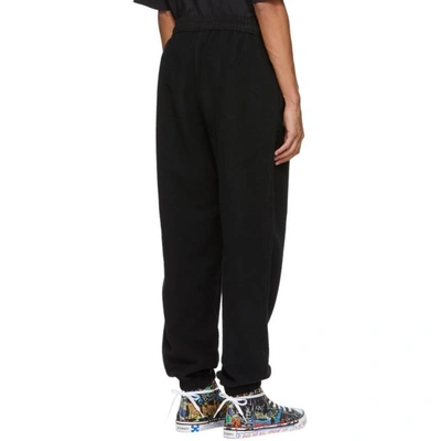 Shop Vetements Black Oversized Inside-out Lounge Pants