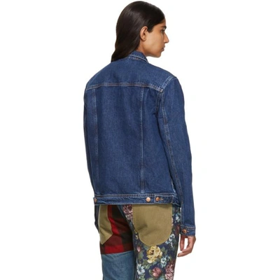 Shop Won Hundred Blue Denim Fourteen Jacket In Stone Blue