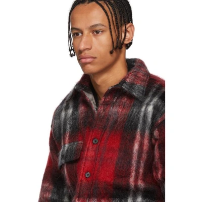 Shop Bless Red Check Woodhacker Jacket In Redcheck