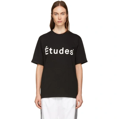 Shop Etudes Studio Black Wonder Logo T-shirt