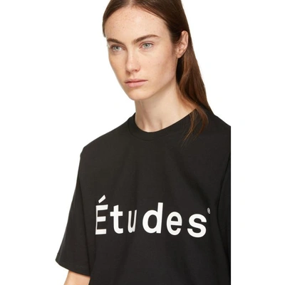 Shop Etudes Studio Black Wonder Logo T-shirt