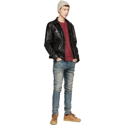 John elliott the cast discount 2 denim in archive rust