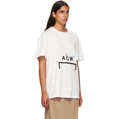 Shop A-cold-wall* White Bracket Logo T-shirt