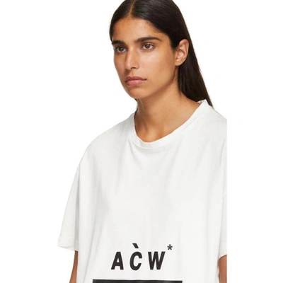 Shop A-cold-wall* White Bracket Logo T-shirt