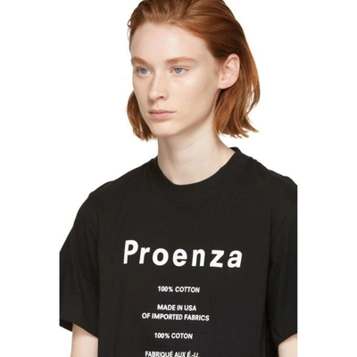 Shop Proenza Schouler Black Pswl Care Label T-shirt In 00200 Black