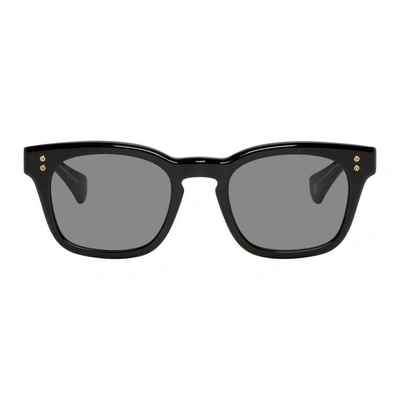 Shop Dita Black Mann Sunglasses In Black/dk.gr