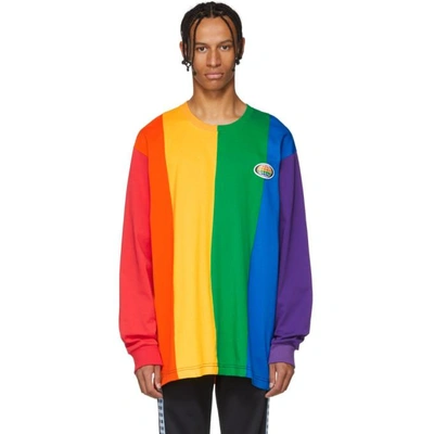 Shop Xander Zhou Multicolor Rainbow Sweatshirt