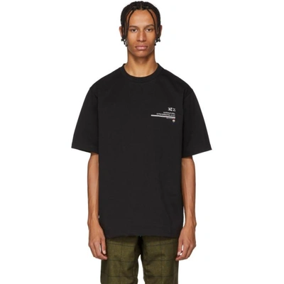 Shop Xander Zhou Black Jersey Graphic T-shirt