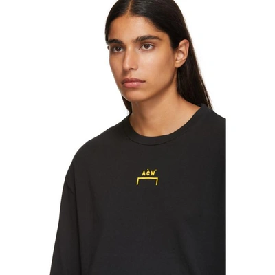 Shop A-cold-wall* Black Bracket Tape Long Sleeve T-shirt