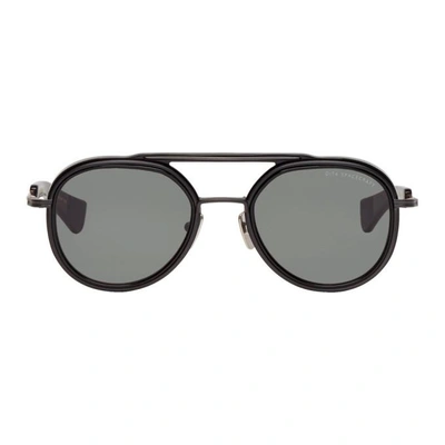 Shop Dita Black Spacecraft Sunglasses In Black/roseg