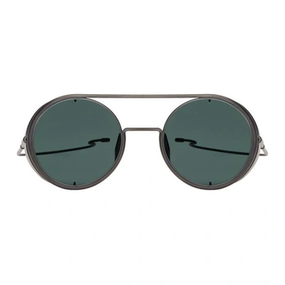 Shop Dita Gunmetal Boris Bidjan Saberi Edition Sunglasses