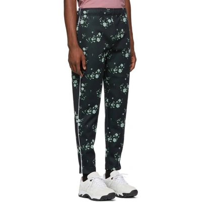 Shop Kenzo Navy Cheongsam Cropped Lounge Pants In 76 Navy