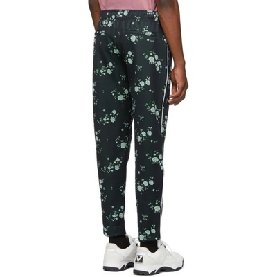 Shop Kenzo Navy Cheongsam Cropped Lounge Pants In 76 Navy