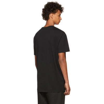 Shop Balmain Black Oversized Printed Cotton T-shirt In 192 Multi
