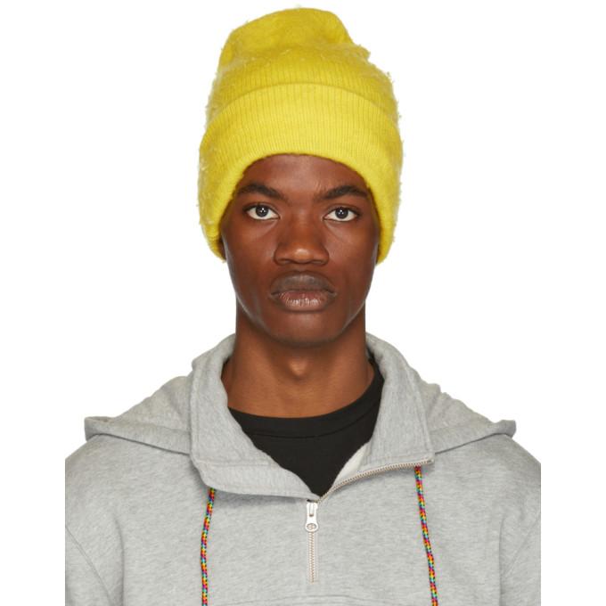 acne beanie yellow