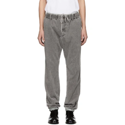 Shop Sacai Grey Corduroy Trousers In 301 Grey