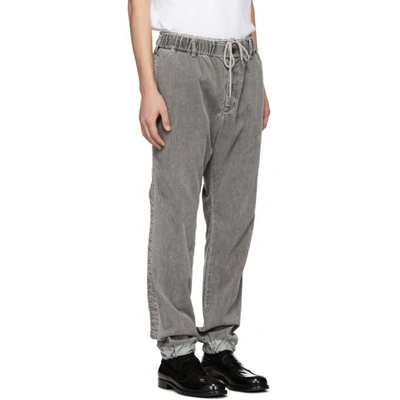 Shop Sacai Grey Corduroy Trousers In 301 Grey