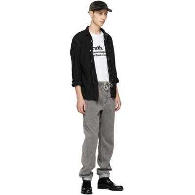 Shop Sacai Grey Corduroy Trousers In 301 Grey