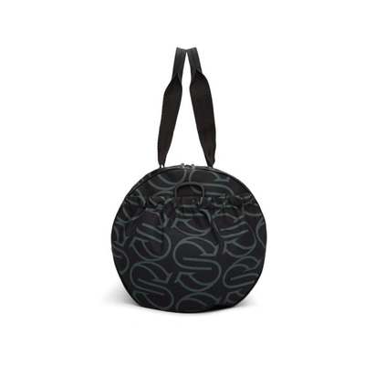 Shop Stella Mccartney Black Monogram Eco Nylon Sport Bag In 1000 Black