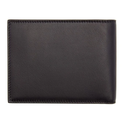 Shop Givenchy Black Debossed 4g Wallet In 016 Blk/kha