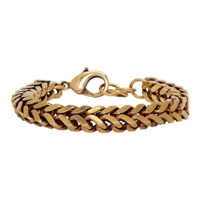 Shop Balenciaga Gold Chain Set Bracelet In 0604oldgold