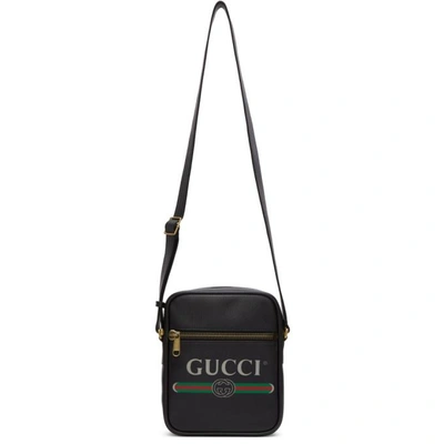 Shop Gucci Black Vintage Logo Cross Body Bag In 8163 Black