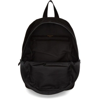 Shop Common Projects Black Suede Simple Backpack In 7574 Black