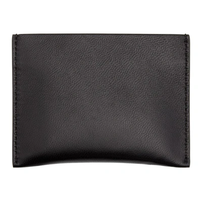 Shop Givenchy Black Debossed 4g Card Holder In 016 Blk/kha
