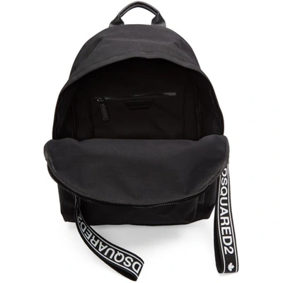 Shop Dsquared2 Black Nylon Backpack In 2124 Black