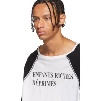 Shop Enfants Riches Deprimes White And Black Reversed T-shirt