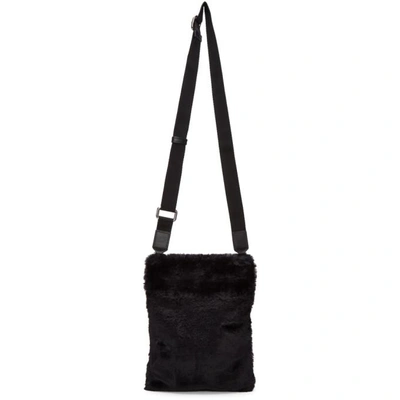 Shop Dolce & Gabbana Dolce And Gabbana Black Fuzzy Crossbody Bag In 8b956 Black